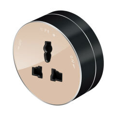  Systeme Electric MultiTrack Розетка универс. круглая 13А/250В, тип MTK13, Песочный