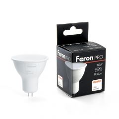 Лампа светодиодная Feron G5.3 10W 4000K матовая LB-1610 38159