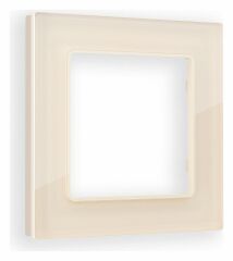 Рамка на 1 пост Ambrella Volt Platos Стекло органическое AF330301