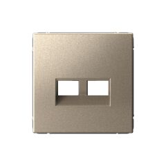  Systeme Electric ARTGALLERY НАКЛАДКА ДВОЙНАЯ для информационных функций типа Keystone, ШАМПАНЬ