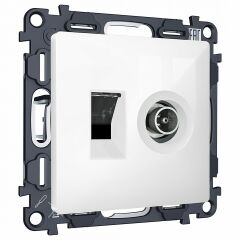 Механизм ТВ-розетки оконечные и розетки Ethernet RJ-45 со шторкам Ambrella Volt MA MA112510