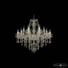 Подвесная люстра Bohemia Ivele Crystal 1415 1415/12+6/300 G K801
