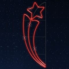  Rich LED Звезда световая Факел со звездой [0.6x1.5 м] RL-KN-030R