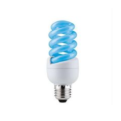  Paulmann Лампа энергосберегающая Е27 15W спираль синяя 88090
