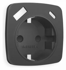 Накладка для розетки с заземлением и со шторками и 2хUSB type A и C Ambrella Volt Quant OP9100