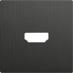  Werkel Накладка для розетки HDMI (графит рифленый) WL04-HDMI-CP