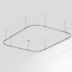 Трек ART-APRIORI-RECTANGLE-SOFT-ROD-800-4500x3500 (BK) ( Arlight , IP20 Металл, 3 года)