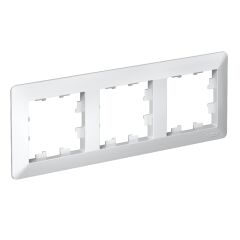  Schneider Electric ATLASDESIGN AIR 3-постовая РАМКА, БЕЛЫЙ/дымчатый черный