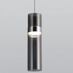 Подвесной светильник Eurosvet Lumen 50244/1 LED хром/дымчатый