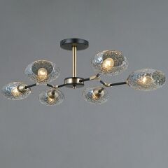 Люстра на штанге Illumico TRENTO IL0272-6CSQ-25 BK AB TRENTO
