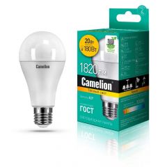Лампа светодиодная Camelion E27 20W 3000K LED20-A65/830/E27 13164