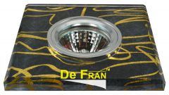 Точечный светильник De Fran FT 789 хром / черный + золото MR16 1 x 50 вт