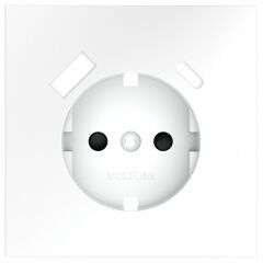 Накладка для розетки с заземлением и со шторками и 2хUSB type A и C Voltum S70 VLS001002
