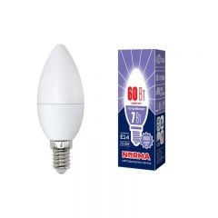  Volpe Лампа светодиодная (UL-00003794) E14 7W 6500K матовая LED-C37-7W/DW/E14/FR/NR