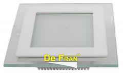 Точечный светильник De Fran FT 909 LED W светодиодный с ПРА и LED, 600Лм белый, матовое стекло, спектр теплый белый 3000К LED 1 x 6 вт