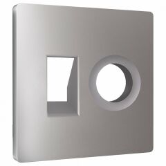 Накладка для ТВ-розетки и RJ-11 или RJ-45 Ambrella Volt ALFA AP5125