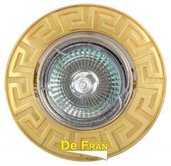Точечный светильник De Fran FT 116A G "Поворотный в центре" золото MR16 1 x 50 вт