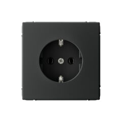  Systeme Electric ARTGALLERY РОЗЕТКА с заземлением, 16А, механизм, быстрозажим. клем., КАРБОН