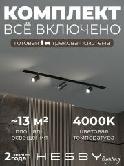 Комплект трековый Hesby Lighting Skylite №3 HSBL_kompl_S003_VI1B4K