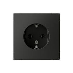  Systeme Electric ARTGALLERY РОЗЕТКА с заземлением, 16А, механизм, БАЗАЛЬТ