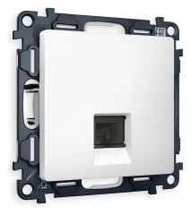 Розетка Ethernet RJ-45 и со шторками, без рамки Ambrella Volt Quant MA132010