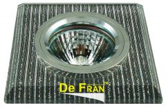 Точечный светильник De Fran FT 772 b хром / черный + серебро MR16 1 x 50 вт