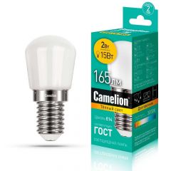 Лампа светодиодная Camelion E14 2W 3000K LED2-T26/830/E14 13153