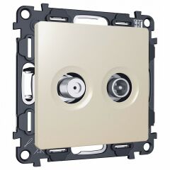 ТВ-розетка и SAT-розетка оконечная без рамки Ambrella Volt MA MA333310