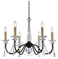 Подвесная люстра Newport АНАСТАСИЯ 3976/C black+brass