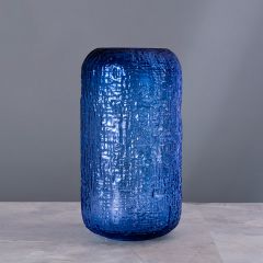 Ваза Cloyd KOWO Vase / выс. 27 см - синее стекло (арт.50020)