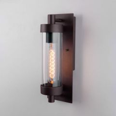Уличный настенный светильник Elektrostandard Pipe D 35151/D коричневый 4690389183720