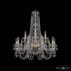 Подвесная люстра Bohemia Ivele Crystal 1402 1402/10+5/240/h-75 G