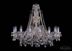 Подвесная люстра Bohemia Ivele Crystal 1411 1411/16/360/XL-87 G