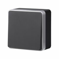  Werkel Выключатель одноклавишный Gallant черный с серебром W5010034 W5010034