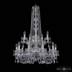 Подвесная люстра Bohemia Ivele Crystal 1402 1402/10+5/240/h-90/2d G