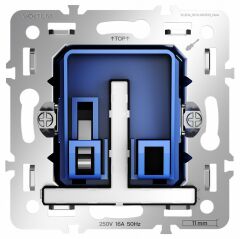 Механизм для электронных карточных выключателей без рамки Voltum S70 VLS0107M
