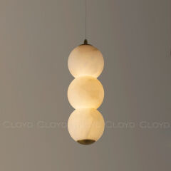 Подвесной светильник Cloyd ORIONIS P3 / выс. 36 см - алебастр - латунь (арт.12531)