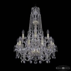 Подвесная люстра Bohemia Ivele Crystal 1411 1411/10+5/195/XL-80/2d G
