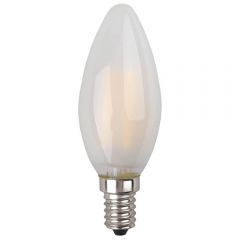 Лампа светодиодная филаментная Эра E14 5W 4000K матовая F-LED B35-5W-840-E14 frost
