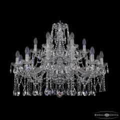 Подвесная люстра Bohemia Ivele Crystal 1413 1413/12+6/300/2d Ni