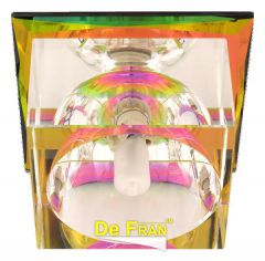 Точечный светильник De Fran FT 9256 r "Куб" серебро + "радуга" G9 1 x 40 вт