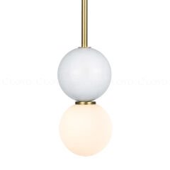Подвесной светильник Cloyd AUSTA-C P1 / латунь - белый мрамор (арт.11622)