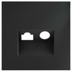 Накладка для ТВ-розетки и RJ-11 или RJ-45 Voltum S70 VLS002707