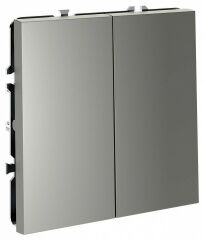 Переключатель перекрестный двухклавишный без рамки Voltum S70 VLS020505
