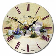  Династия Настенные часы (33x33x4 см) Натюрморт 02-021