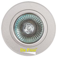Точечный светильник De Fran FT 9940 "Круг с алмазной нарезкой" алюминий MR16 1 x 50 вт