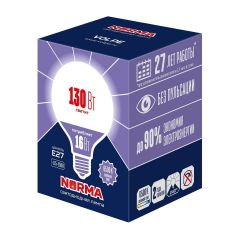 Лампа светодиодная Volpe E27 16W 6500K матовая LED-G95-16W/6500K/E27/FR/NR UL-00010995