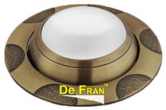 Точечный светильник De Fran FT 156 ZJA R50 GAB Светильник "Рыбий глаз" (сфера поворотная) зеленое античное золото Е14 1 x 50 вт