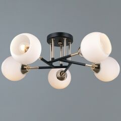 Люстра на штанге Illumico LIBRA IL0689-5CSQ-24 BK FGD LIBRA