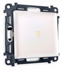 Выключатель одноклавишный с подсветкой без рамки Ambrella Volt Quant MA202010